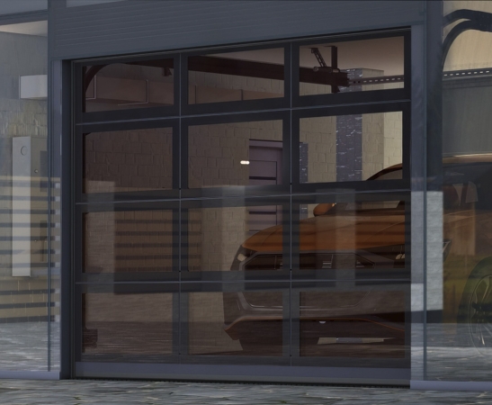 Панорамные ворота Алютех AluPro в Афипском