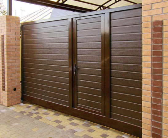 Ворота с калиткой в Афипском