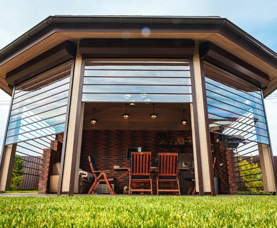 Прозрачные рольставни в Афипском