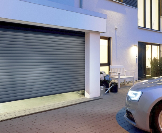 Ворота из роллетного профиля в Афипском