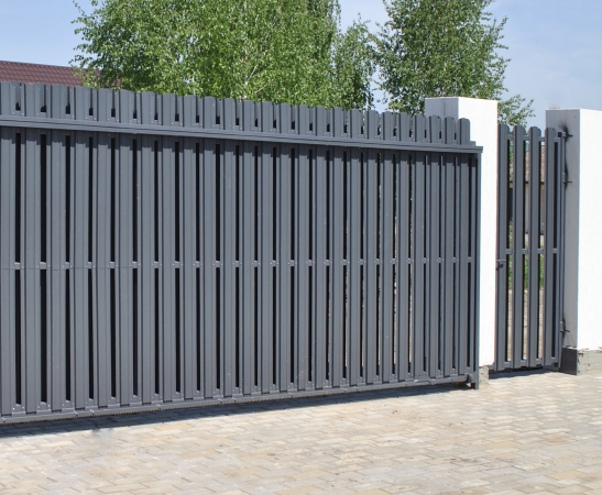 Ворота из штакетника в Афипском